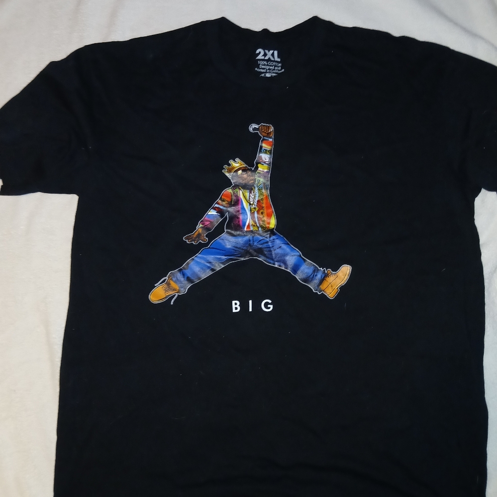 Black Graphic T-Shirt with Colorful Design